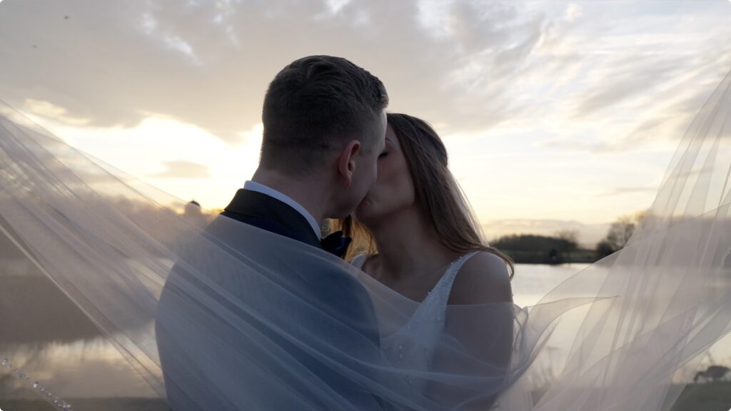 Winter Wedding with Amazing Lighting at hardwick hall